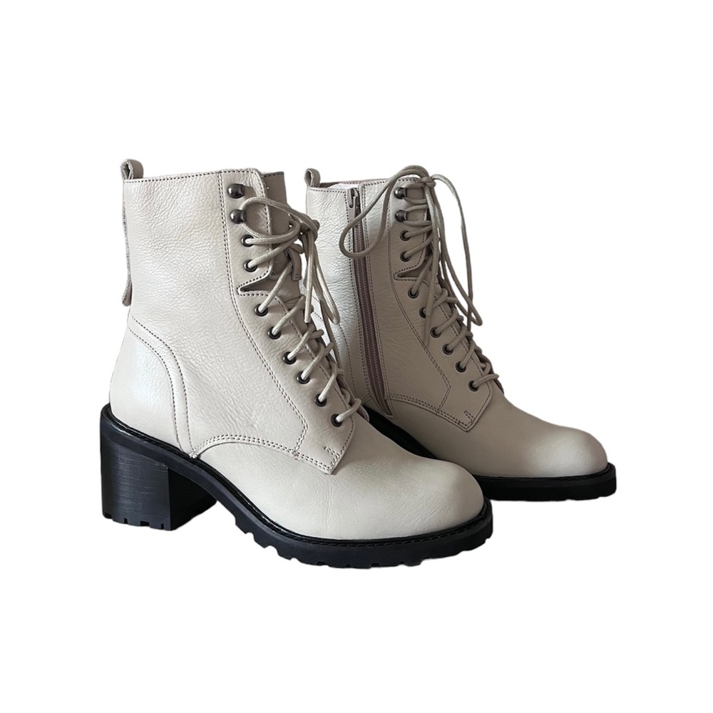 SEYCHELLES - White Combat Boots